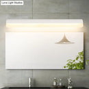 GobekUsa Contemporary LED Vanity Wall Sconce in White/Black Acrylic - 16"/19.5"/23.5" Wide