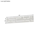 GobekUsa Contemporary LED Wall Sconce: 16"/20.5" Wide Acrylic Rectangle - Warm/White Light for Bedroom