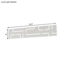 GobekUsa Contemporary LED Wall Sconce: 16"/20.5" Wide Acrylic Rectangle - Warm/White Light for Bedroom
