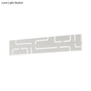 GobekUsa Contemporary LED Wall Sconce: 16"/20.5" Wide Acrylic Rectangle - Warm/White Light for Bedroom