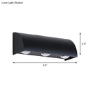 GobekUsa Contemporary LED Wall Sconce – Black Metal Shade, Flush Mount Design