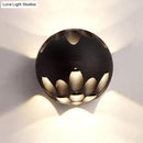 GobekUsa Contemporary LED Wall Sconce: Black/White Metallic Shade for Bedside