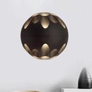 GobekUsa Contemporary LED Wall Sconce: Black/White Metallic Shade for Bedside