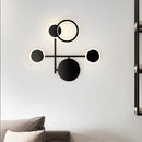 GobekUsa Contemporary LED Wall Sconce in Metallic Round Design - Black, 2/3/4 Lights