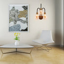 GobekUsa Contemporary LED Wall Sconce Light with Curved Brass Arm - Clear Glass Bulb, 1/2/3 Lights
