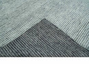 Contemporary look Gray Hand knotted loop Cut 8x10 wool Area Rug by The Rug Decor