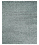 Contemporary look Gray Hand knotted loop Cut 8x10 wool Area Rug by The Rug Decor