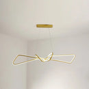 GobekUsa Contemporary Metal Dining Room Hanging Light Kit with Bowtie LED Island Lighting