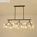GobekUsa Contemporary Metal Hanging Chandelier with Black Finish - 27 Bubbles Island Lighting