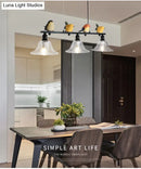 GobekUsa Contemporary Metal Island Pendant Lighting with Cone Glass Shades - Set of 3 Lights