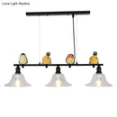 GobekUsa Contemporary Metal Island Pendant Lighting with Cone Glass Shades - Set of 3 Lights