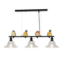 GobekUsa Contemporary Metal Island Pendant Lighting with Cone Glass Shades - Set of 3 Lights