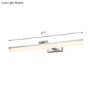 GobekUsa Contemporary Metal LED Vanity Sconce - 16.5"/28"/22.5" Wide - Black/Silver/Coffee - Adjustable Lighting