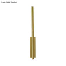 GobekUsa Contemporary Metal Linear Wall Sconce Lighting - Elegant Gold LED Fixture for Bedroom