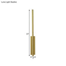 GobekUsa Contemporary Metal Linear Wall Sconce Lighting - Elegant Gold LED Fixture for Bedroom
