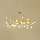 GobekUsa Contemporary Metal Pendant Lighting with Round Canopy for Bedroom - Island Branch Design