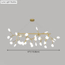 GobekUsa Contemporary Metal Pendant Lighting with Round Canopy for Bedroom - Island Branch Design