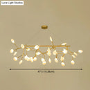 GobekUsa Contemporary Metal Pendant Lighting with Round Canopy for Bedroom - Island Branch Design