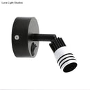 GobekUsa Contemporary Metal Wall Mounted LED Sconce Light in Black/White - Warm/White Light