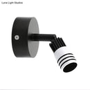 GobekUsa Contemporary Metal Wall Mounted LED Sconce Light in Black/White - Warm/White Light