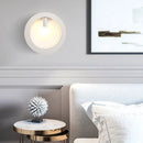 GobekUsa Contemporary Metal Wall Sconce Lamp with Squared/Rounded Shade - 1-Light Bathroom Lighting in Black/White