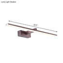 GobekUsa Contemporary Metallic LED Wall Mount Light Fixture - Tubular Vanity Lighting in Warm/White Light, 16.5"/20.5" L