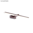 GobekUsa Contemporary Metallic LED Wall Mount Light Fixture - Tubular Vanity Lighting in Warm/White Light, 16.5"/20.5" L