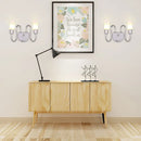 GobekUsa Contemporary Milk Glass Pill Sconce with Chrome LED Flush Mount - 2/3 Lights