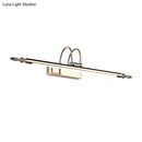 GobekUsa Contemporary LED Wall Sconce - Slim Metal Design, 22"/26"/30" Wide, Brass/Nickel Finish, White/Warm Light