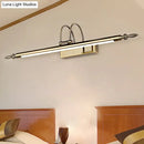 GobekUsa Contemporary LED Wall Sconce - Slim Metal Design, 22"/26"/30" Wide, Brass/Nickel Finish, White/Warm Light