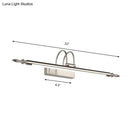 GobekUsa Contemporary LED Wall Sconce - Slim Metal Design, 22"/26"/30" Wide, Brass/Nickel Finish, White/Warm Light