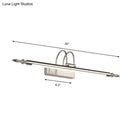 GobekUsa Contemporary LED Wall Sconce - Slim Metal Design, 22"/26"/30" Wide, Brass/Nickel Finish, White/Warm Light
