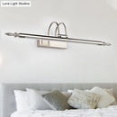 GobekUsa Contemporary LED Wall Sconce - Slim Metal Design, 22"/26"/30" Wide, Brass/Nickel Finish, White/Warm Light