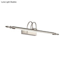 GobekUsa Contemporary LED Wall Sconce - Slim Metal Design, 22"/26"/30" Wide, Brass/Nickel Finish, White/Warm Light