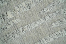 Contemporary Pattern Hand knotted High Low Ivory and Charcoal 8x10 wool Area Rug by The Rug Decor