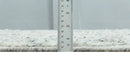 Contemporary Pattern Hand knotted High Low Ivory and Charcoal 8x10 wool Area Rug by The Rug Decor