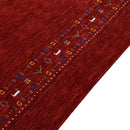 Red Hand-Loomed Contemporary Wool Area Rug - Artisanal Design by The Rug Decor