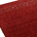 Red Hand-Loomed Contemporary Wool Area Rug - Artisanal Design by The Rug Decor