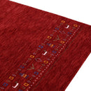 Red Hand-Loomed Contemporary Wool Area Rug - Artisanal Design by The Rug Decor