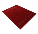Red Hand-Loomed Contemporary Wool Area Rug - Artisanal Design by The Rug Decor