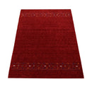 Red Hand-Loomed Contemporary Wool Area Rug - Artisanal Design by The Rug Decor