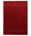 Red Hand-Loomed Contemporary Wool Area Rug - Artisanal Design by The Rug Decor