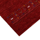 Red Hand-Loomed Contemporary Wool Area Rug - Artisanal Design by The Rug Decor