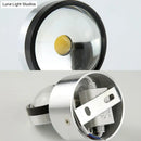 GobekUsa Contemporary Round Wall Lamp: Metal & Crystal LED Light for Dining Room, Silver Finish, Warm/White Illumination
