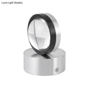 GobekUsa Contemporary Round Wall Lamp: Metal & Crystal LED Light for Dining Room, Silver Finish, Warm/White Illumination