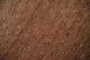 Contemporary Solid Brick Red Hand knotted Custom Made wool Area Rug