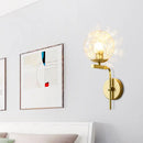GobekUsa Contemporary Sphere Glass Sconce Light - Bedroom Wall Mount with 1-Bulb