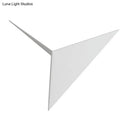 GobekUsa Contemporary Triangle Sheet Wall Lamp - Acrylic Black/White LED Sconce Light in Warm/White