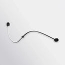 GobekUsa Contemporary Twist LED Wall Sconce - Black/White - Warm/White Lighting
