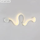 GobekUsa Contemporary Twist LED Wall Sconce - Black/White - Warm/White Lighting